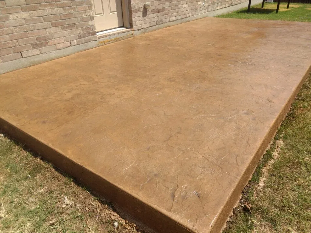 Concrete patio installation Fort Worth – stamped design